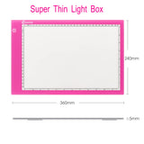 1 x RAW Customer Returns XIAOSTAR A4 light table Led light pad copy board light panels, with adjustable brightness, for artists, animation drawing, sketching, animation, x-ray viewing pink  - RRP €32.99