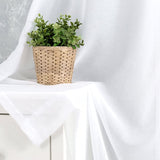 1 x RAW Customer Returns TOPICK Voile Curtain White with Eyelets Sheer Curtains Transparent Gauze Curtain Pair of Eyelet Curtains Translucent for Living Room Bedroom White 225 x 140 cm H x W Set of 2 - RRP €32.99