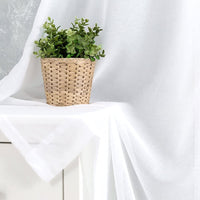 1 x RAW Customer Returns TOPICK Voile Curtain with Eyelets Sheer Curtains Transparent Gauze Curtain Pair Eyelet Curtains for Living Room Bedroom 245 cm x 140 cm H x W Set of 2 White - RRP €30.24