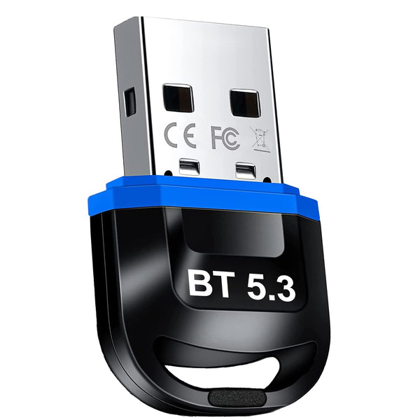Bluetooth Adapter for PC, 5.3 Bluetooth Dongle for pc Windows 11/10/8.1,  Plug & Play USB Bluetooth Adapter for