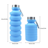 5 x Brand New CMMKCNNK 800ml Foldable Drinking Bottle Children, Drinking Bottle Carbonated Suitable Leak-Proof BPA-Free, Water Bottle for Fitness Gym Yoga Hiking Outdoor - RRP €75.6