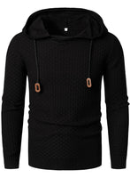 1 x Brand New HOOD CREW Men s Casual Long Sleeve Hooded Sweatshirts Stylish Knitted Jumper - RRP €40.33