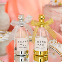 1 x RAW Customer Returns TOYANDONA Champagne Bottle Candy Containers, 20pcs Mini Champagne Bottles Plastic Clear Candy Boxes Champagne Bottle Container for Baby Shower Party Favors Gold  - RRP €34.16