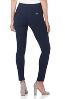 1 x RAW Customer Returns Rekucci women s trousers, comfortable to wear, modern stretch trousers, skinny cut with tummy control insert 38, navy  - RRP €48.24