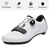 1 x RAW Customer Returns ARTVEP Cycling Shoes Men Women Road Bike Shoes MTB Cycling Shoes Compatible with Look SPD SPD-SL Delta Lock Pedal Riding Shoes Peloton Shoes White EU42 - RRP €59.99