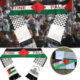 13 x Brand New Yeria Palestine Flag Scarf, Palestine Double Side Scarf, Palestine Jerusalem Arabic Satin Scarf for Men and Women Islamic Ramadan Gift, A, M - RRP €312.0