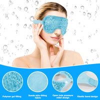 1 x Brand New XEERUN 4 Pack Cooling Eye Masks, Cooling Gel Eye Mask, Gel Bead Eye Mask, Cooling Mask, Reusable Cooling Eye Mask - RRP €22.8