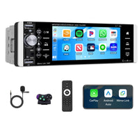 1 x RAW Customer Returns  2 64GB 1 DIN Car Radio with Carplay, Android Auto, Android 13 MP5 Player, 6.86 inch HD Tempered Glass Touch Screen, Car Radio with WiFi, GPS Bluetooth, FM RDS, EQ, SWC, Mirrorlink - RRP €100.84