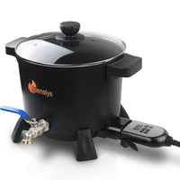 1 x RAW Customer Returns Wax melter for candle making 7L candle melting pot with non-stick coating pot with pourer and temperature controller - RRP €119.99