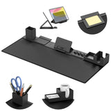 1 x RAW Customer Returns KDD Desk Pad, 6 in 1 Leather Desk Mat, Table Mat Gaming with Magnetic DIY Desk Organizer Set for Cell Phone Tablet Holder Cup Holder Card Holder Pen Holder - RRP €41.53