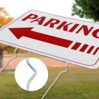 2 x Brand New 4pcs Event Parking Signs with Stakes, 30x40cm Double Sided Event Parking Sign with Arrow Outdoor Event Parking Signs - RRP €38.4