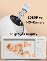 1 x RAW Customer Returns momcozy baby monitor with camera 5 inch 1080P HD video baby monitor - RRP €94.99