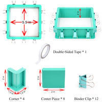 1 x RAW Customer Returns Adjustable Mold Housing for Making Silicone Rubber Molds - Plastic Housing Frame for Making Silicone Molds, Resin Molds, Candles, Soap - RRP €14.24