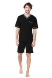 1 x RAW Customer Returns e.VIP Ralph 417 Men s Cotton Modal Pajamas - Black XXL - RRP €39.9