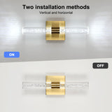 1 x RAW Customer Returns Comely LED Wall Lights Indoor Modern, 12W 1500LM Wall Light Indoor Gold LED Warm White, Up and Down Hallway Lamp Wall Lighting for Living Room Bedroom Corridor Stairwell Hallway - RRP €36.29