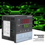 1 x RAW Customer Returns Digital PID Thermoregulator Industrial Control Elements Temperature Controller MC901 Relay Output SSR Universal Input Display with Bolts 96x96x85mm Temperature Controller - RRP €30.06