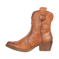 1 x RAW Customer Returns Elara Women s Ankle Boots Cowboy Boots Chunkyrayan 301-A31P Camel-40 - RRP €42.08