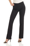 1 x RAW Customer Returns Rekucci Women s Comfortable Trousers, Slip-On Bootcut Trousers 40, Black  - RRP €47.39