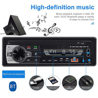 1 x RAW Customer Returns NHOPEEW Bluetooth stereo car stereo with FM TF USB EQ AUX-in, 1 din car radio with remote control - RRP €19.67