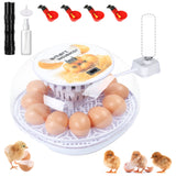 1 x RAW Customer Returns MaxAwe 12 Pcs Egg Incubator Fully Automatic, Incubator Auto-Flip, Digital Incubator, Hatchery for Chickens Ducks Geese Pigeon Quail Bird - RRP €70.58