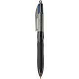 1 x RAW Customer Returns BIC 4-color Pro ballpoint pen, black barrel, medium tip 1.0 mm , assorted inks, 3 pieces - RRP €16.8