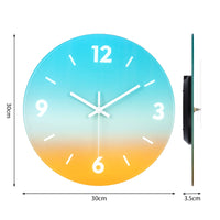 5 x Brand New VIVILINEN Glass Wall Clock Frameless Modern Wall Clock Without Ticking Sounds Battery Operated Clock Silent Hanging Clock for Living Room Bedroom Office Kitchen 12 inches 30 cm - RRP €52.6