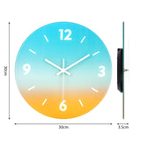 5 x Brand New VIVILINEN Glass Wall Clock Frameless Modern Wall Clock Without Ticking Sounds Battery Operated Clock Silent Hanging Clock for Living Room Bedroom Office Kitchen 12 inches 30 cm - RRP €52.6