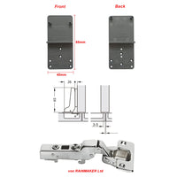 1 x RAW Customer Returns LOOTICH 110 degree center stop 35mm soft close hydraulic hinges hinge with damper concealed hinge for kitchen cabinet wardrobe cupboard door furniture 8 pieces - RRP €19.44