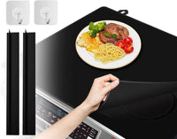 6 x Brand New Stove cover plate cover with 2 pieces of silicone gap strips, 73 x 52 cm foldable heat-resistant stove cover plate glass ceramic hob scratch-resistant cover plate, stove splash guard stove cover black  - RRP €172.8