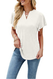 1 x RAW Customer Returns SMENG tops women s cotton t-shirt long-sleeved shirt v-neck sports tops loose women s t-shirts fashion cool shirt blouses long-sleeved shirts for women white XL - RRP €23.18