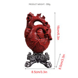 1 x RAW Customer Returns Dekaim Imulation Heart-Shaped Vase, Anatomical Heart Vase Resin Flower Pot Sculpture Modern Office Home Bedroom Desktop Ornaments Type B  - RRP €23.78