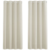 1 x RAW Customer Returns PONY DANCE Curtain Opaque Short Window Curtain Opaque Set of 2 Blackout Curtains with Eyelets Thermal Curtain Heat-Insulating, H 137 x W 117 cm, Light Beige - RRP €25.67