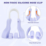 1 x Brand New Silicone Nose Corrector, Nose Shaper Clip, Nose Shaping Clip, Nose Up Lifting Clips, Nose Up Lifting Shaping Shaper To Lift And Shape Your Nose Purple  - RRP €18.0