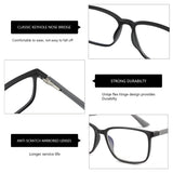 1 x RAW Customer Returns ZENOTTIC Reading Glasses for Men Square Frame Blue Light Blocking Anti-Glare Computer Sports Glasses - RRP €19.52