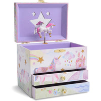 1 x RAW Customer Returns Jewelkeeper Musical Jewelry Box with Ballerina and Two Removable Drawers, Glitter Design - Swan Lake Melody - RRP €29.75