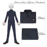 1 x RAW Customer Returns CR ROLECOS Satoru Gojo Cosplay Costume from the Anime Jujutsu Kaisen School Uniform for Boys, Halloween Costume Anime Men Mardi Gras Party Outfits S - RRP €59.48