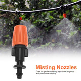 1 x RAW Customer Returns DEWIN Spray Nozzles, Adjustable Spray Nozzle Irrigation Mist Nozzles, Adjustable Garden Drip Irrigation Mist Nozzles Micro Flow Sprinkler Head Atomizer 50 Pieces Set  - RRP €11.86