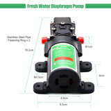 1 x RAW Customer Returns LONGRUN Self-priming Water Pump Submersible Pressure 12V DC 4.5L M 65PSI Self-priming Diaphragm Pump Camper Irrigation Water Pump for Caravan Boat RV Garden Water System Boat - RRP €36.99