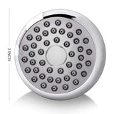 1 x RAW Customer Returns JINYOMFLY overhead shower rain shower with shower arm, shower head rain shower set with anti-limescale nozzles, 3 inch fixed rain shower head, 360 adjustable saving shower head, round rain shower silver 2  - RRP €19.07