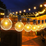 1 x RAW Customer Returns Romwish LED String Lights, 30M Outdoor String Lights with 50 2 Plastic Bulbs, G40 Outdoor String Lights for Decorative Outdoors, Party, Wedding, Home, Cafe, Garden, Terrace - RRP €53.98