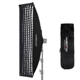 1 x RAW Customer Returns AMBITFUL Bowens Quick Setup Softbox Honeycomb Grid for Outdoor Studio Strobe Photography 30x120cm, Square  - RRP €65.99