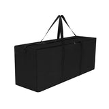 1 x RAW Customer Returns Dokon Garden Cushion Bag, Christmas Tree Storage Bag, Waterproof Windproof UV Resistant 600D Oxford Fabric Heavy Duty Outdoor Storage Bag Large 125 x 40 x 55 cm - Black - RRP €20.4