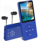 1 x RAW Customer Returns AGPTEK MP3 Player, 8GB lossless MP3 with 1.8 inch screen, 70 hours playback time portable music player with headphones, with FM radio, pictures, recordings, e-book, up to 64GB TF card, dark blue - RRP €33.26