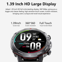 1 x RAW Customer Returns AVUMDA Smartwatch Men with Phone Function 1.39 HD Full Touch Screen 120 Sports Modes Activity Tracker Waterproof with Heart Rate SpO2 Sleep Monitor Pedometer Message Reminder for iOS Android - RRP €42.4