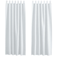 1 x RAW Customer Returns PONY DANCE Short opaque curtains - children s room curtains with loops, thermal curtain against cold and heat, short curtains, white, opaque, set of 2, H 160 x W 140 cm, grey-white - RRP €25.63