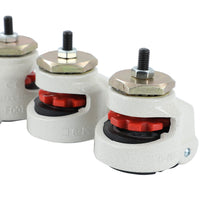 1 x RAW Customer Returns KATSU heavy duty swivel castors set of 4, 1500kg load capacity, retractable, movable leveling swivel castors GD-100S for heavy machinery workbench welding table 5505794 - RRP €89.27