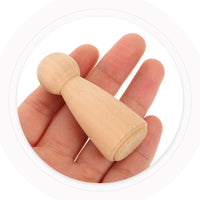 12 x Brand New Wooden Peg Doll Unfinished Wooden People Bodies in Simple Angel Dolls for DIY Craft Pack of 20 - RRP €183.24