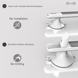 1 x RAW Customer Returns LORESJOY grab bar for shower without drilling, grab bars with suction cup, grab bars for bathroom, bathtub handle, portable mobile grab bar for bathroom, toilet non-slip grab bar, shower handle with suction cup white  - RRP €26.99