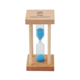 1 x RAW Customer Returns Multi-colored wooden hourglass for home and school. 5min blue - RRP €11.65