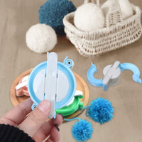 6 x Brand New ARPDJK Pom Pom Making Kit 4 Sizes with Small Scissors - Knitting Wool Yarn DIY Fluff Ball Making Tool for Kids or Adults - RRP €50.34